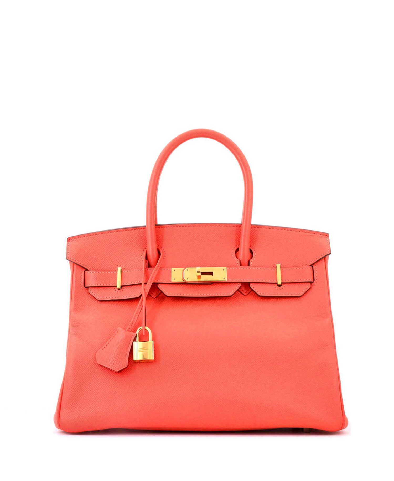 Birkin 30 Handbag Red Epsom with Gold Hardware