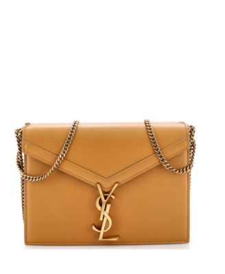 Medium Cassandra Chain Shoulder Bag Leather
