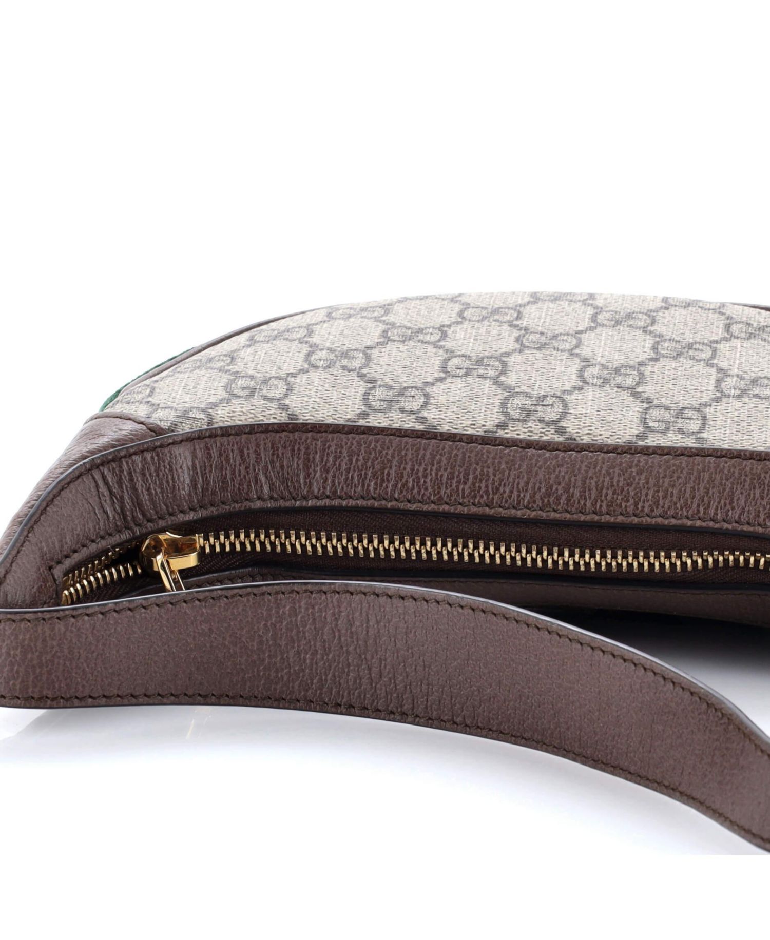 Mini Ophidia Half Moon Bag GG Coated Canvas
