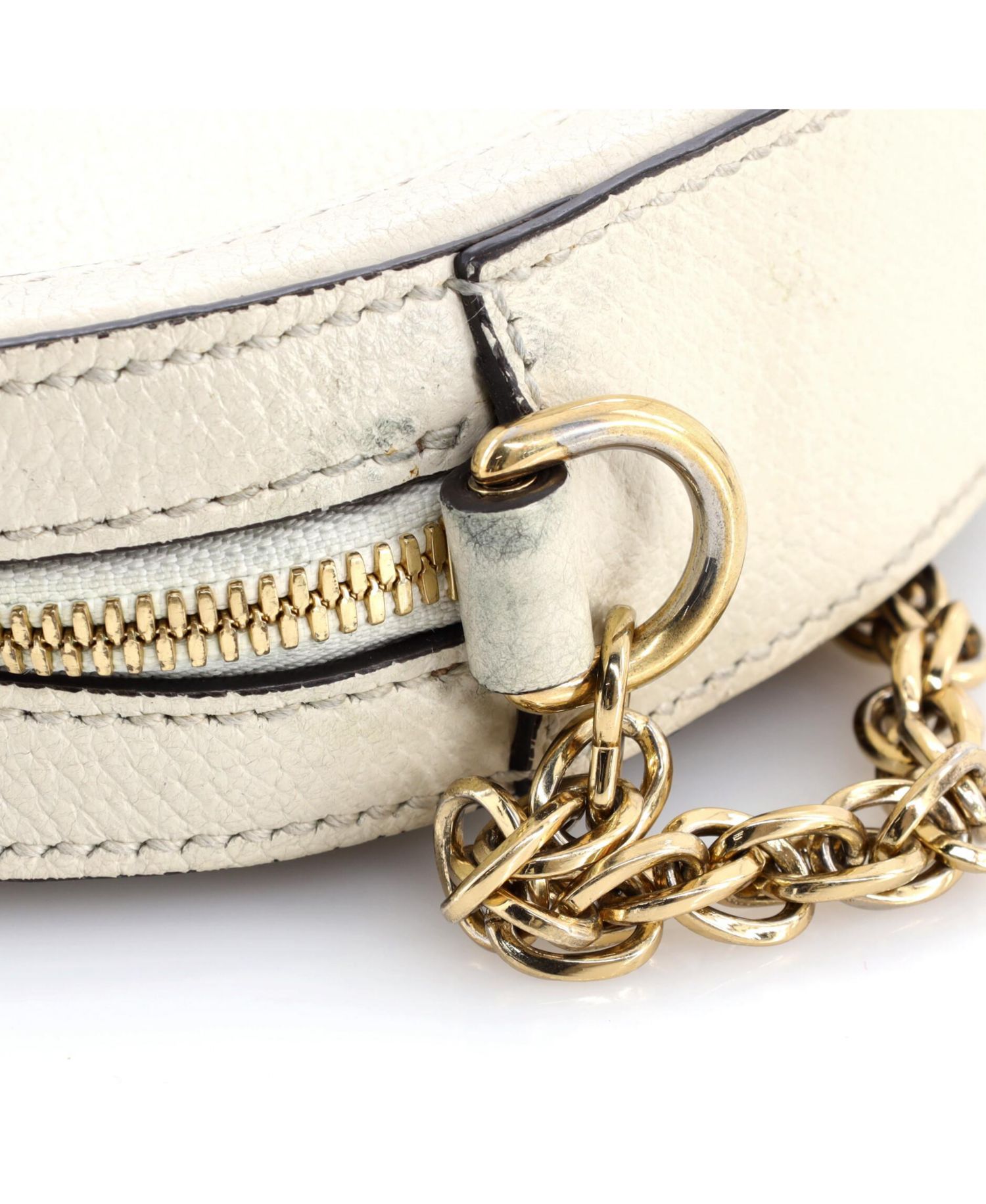 Mini Ophidia Round Shoulder Bag Leather