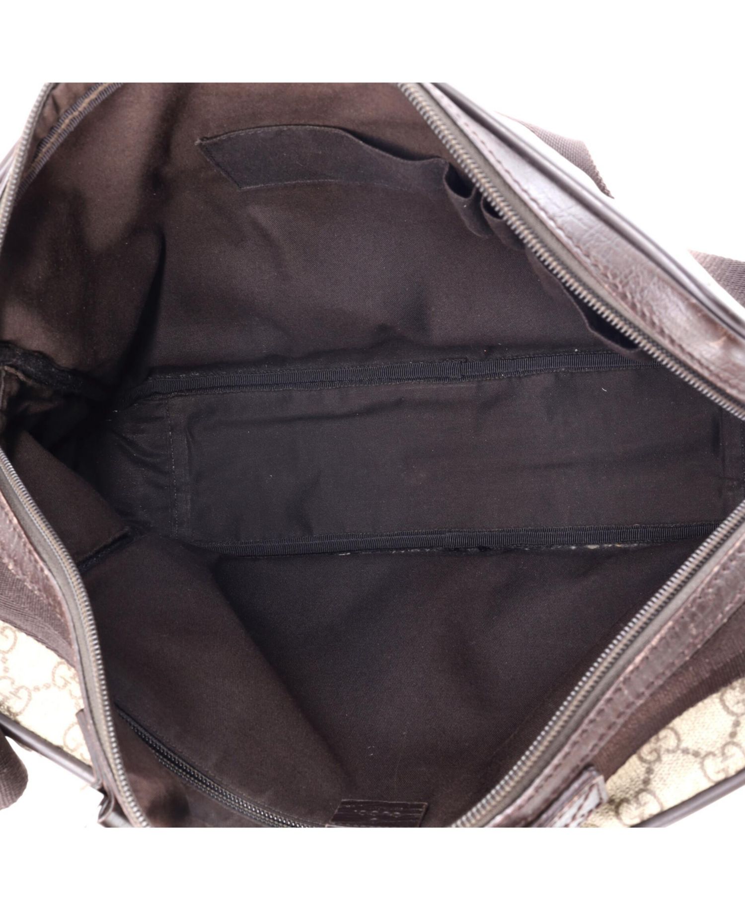 Large Front Zip Camera Bag GG Coated Canvas