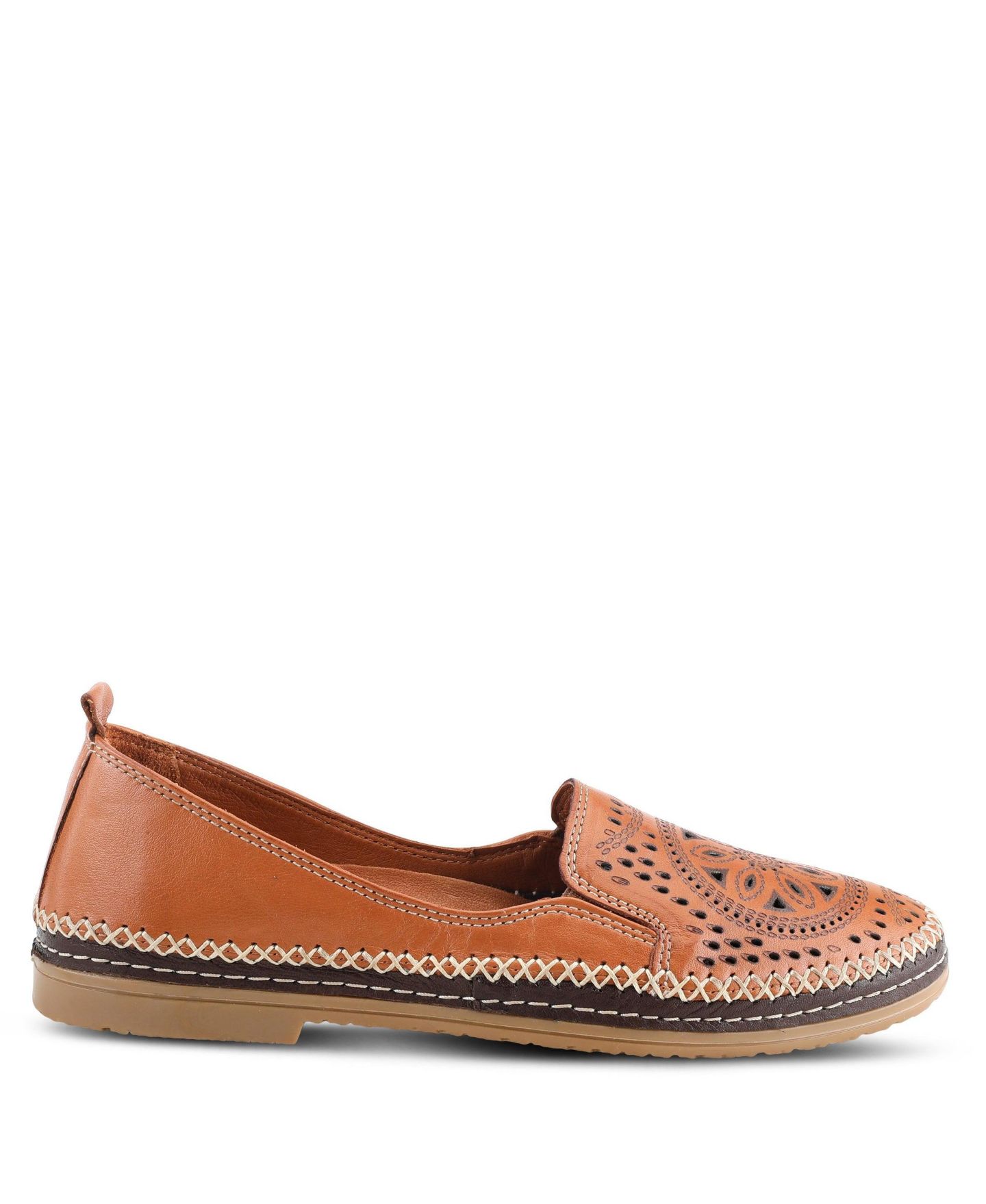 Женские туфли Spring Step Loafer with Laser-Cut Detail, цвет: Верблюжий — фото 3