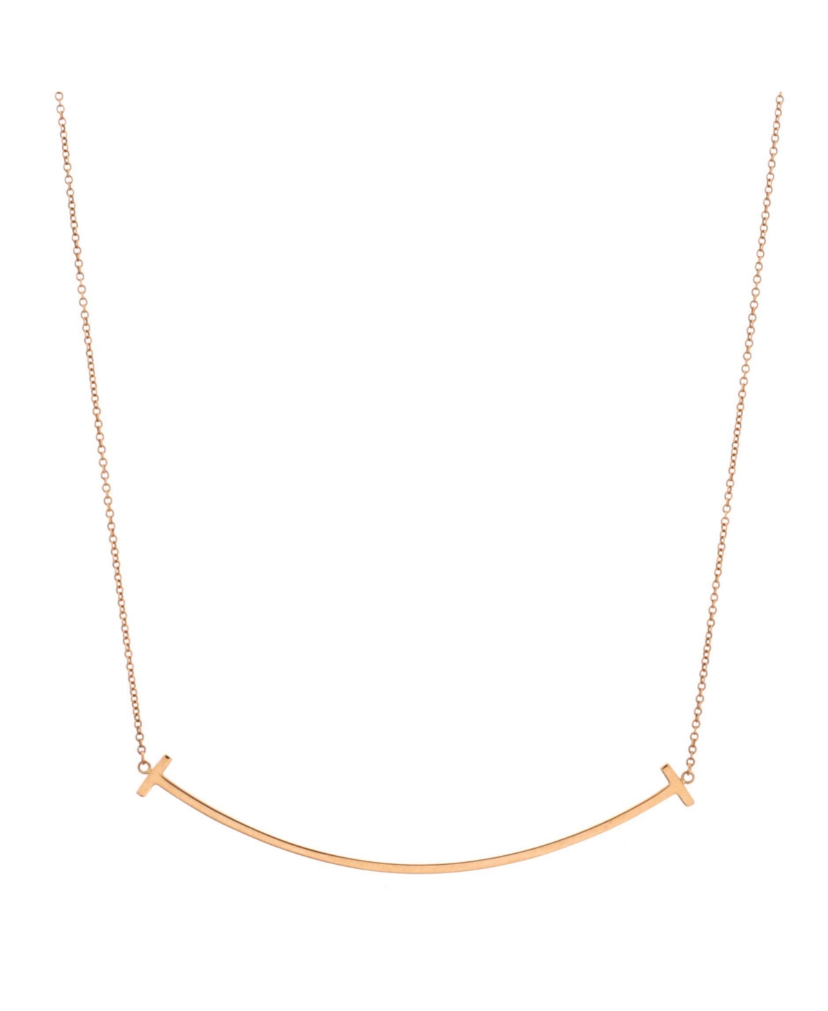 Pre-Owned Tiffany & Co T Smile Pendant Necklace