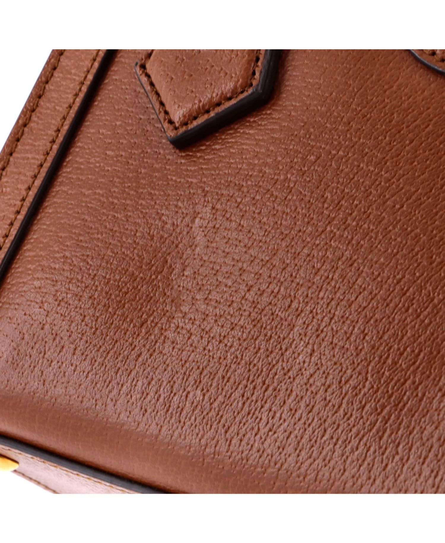 Mini Diana NM Bamboo Handle Tote Leather