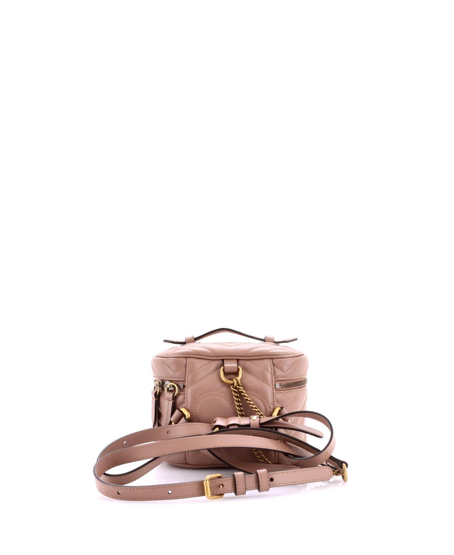 Mini GG Marmont Vanity Backpack Matelasse Leather