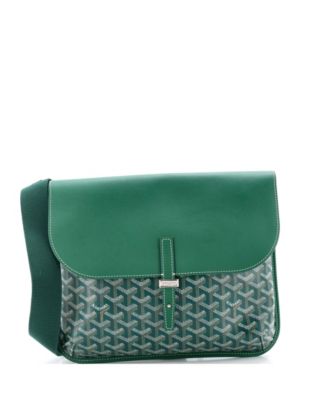 Coursier Messenger Bag Coated Canvas and Leather