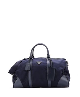 Medium Convertible Weekender Bag Tessuto with Saffiano Leather