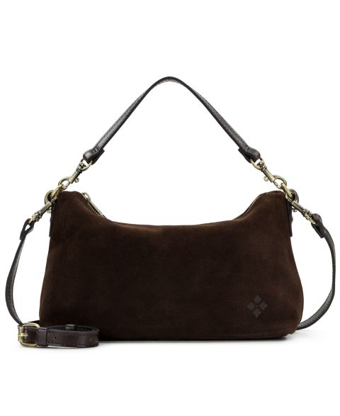 Женская сумка Patricia Nash Kolena Medium Suede Slim Shoulder, цвет: Шоколадный