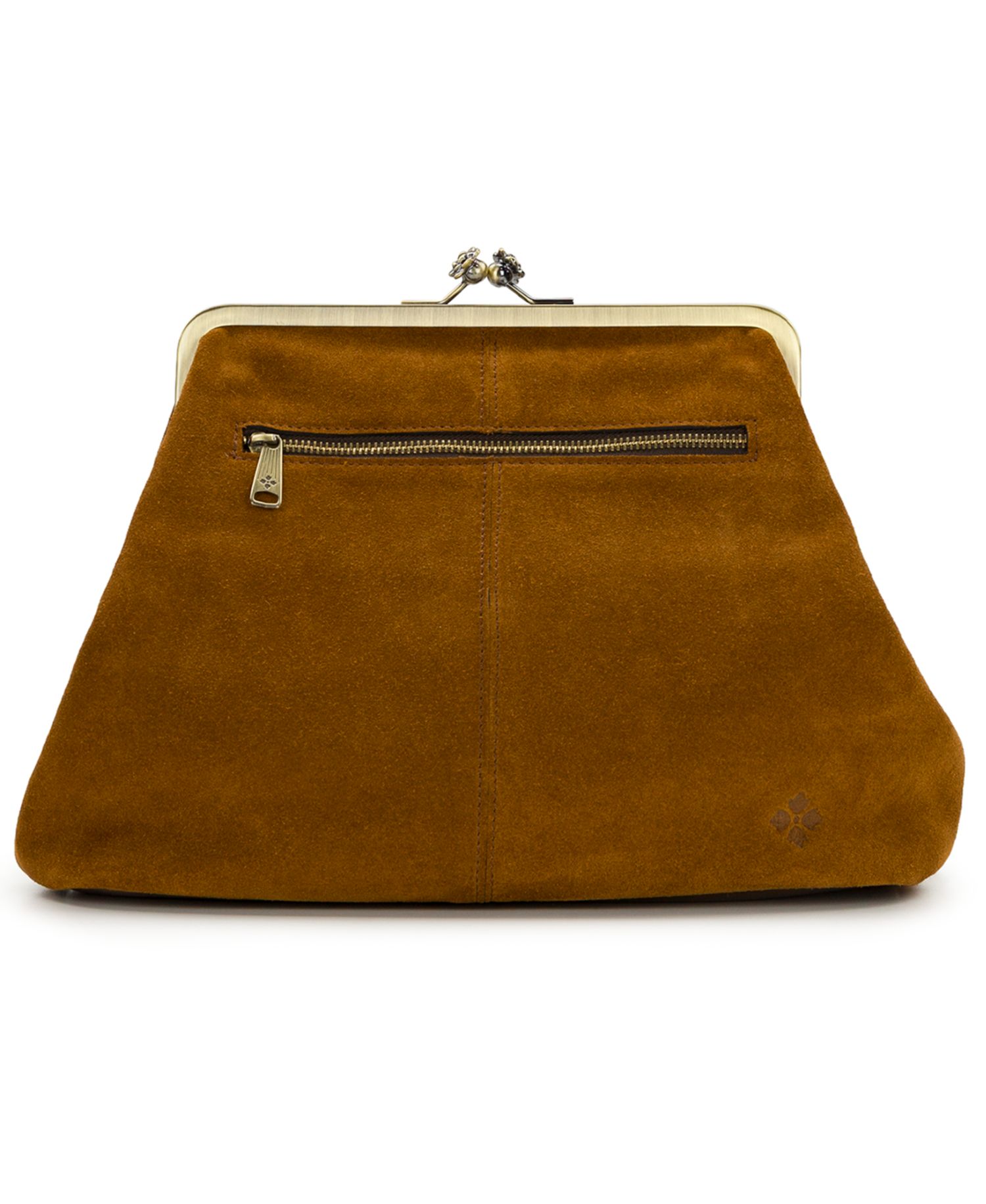 Vivienne Medium Suede Fringe Kiss-Lock Frame Handbag