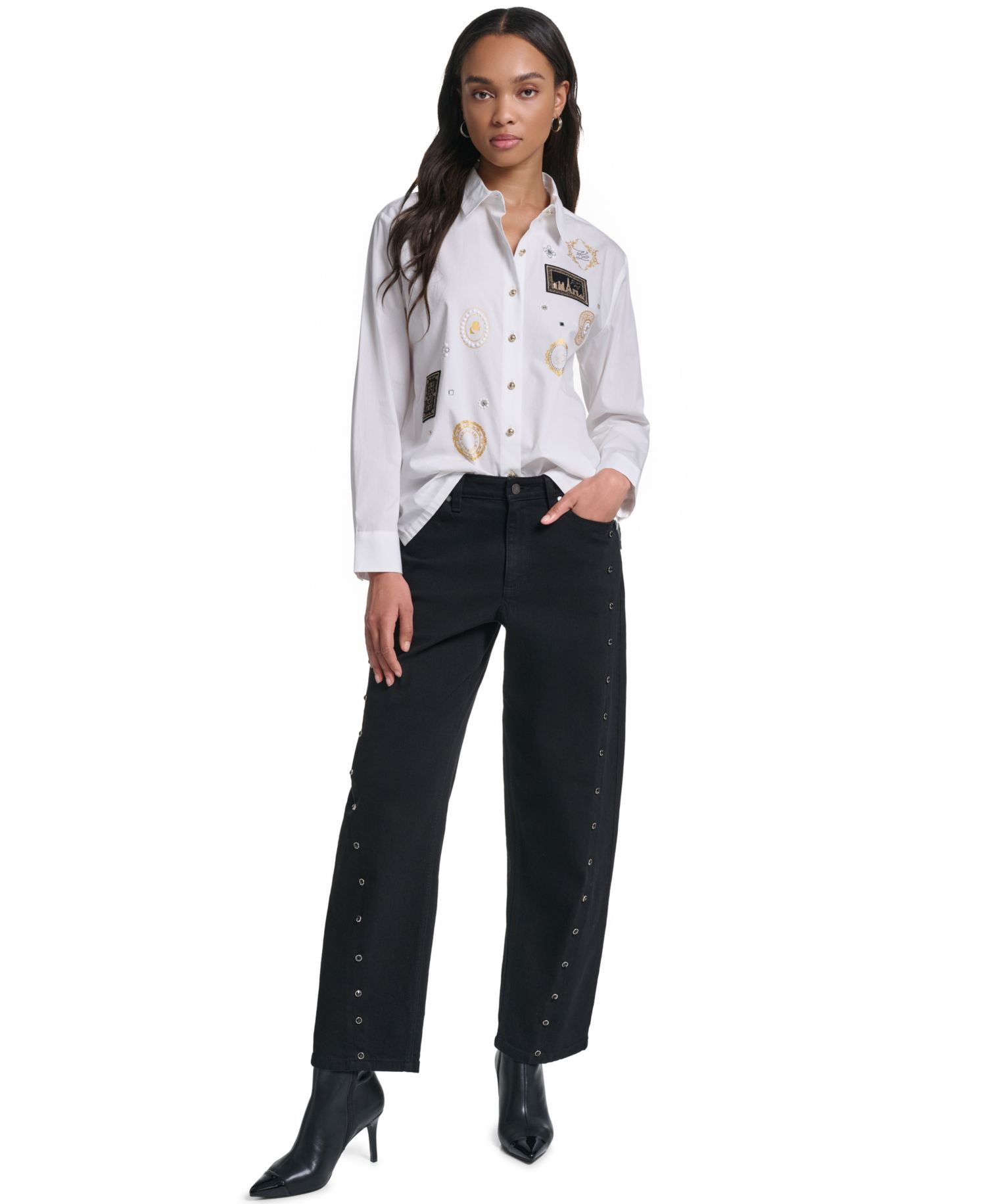 Women's Embellished Cropped Top