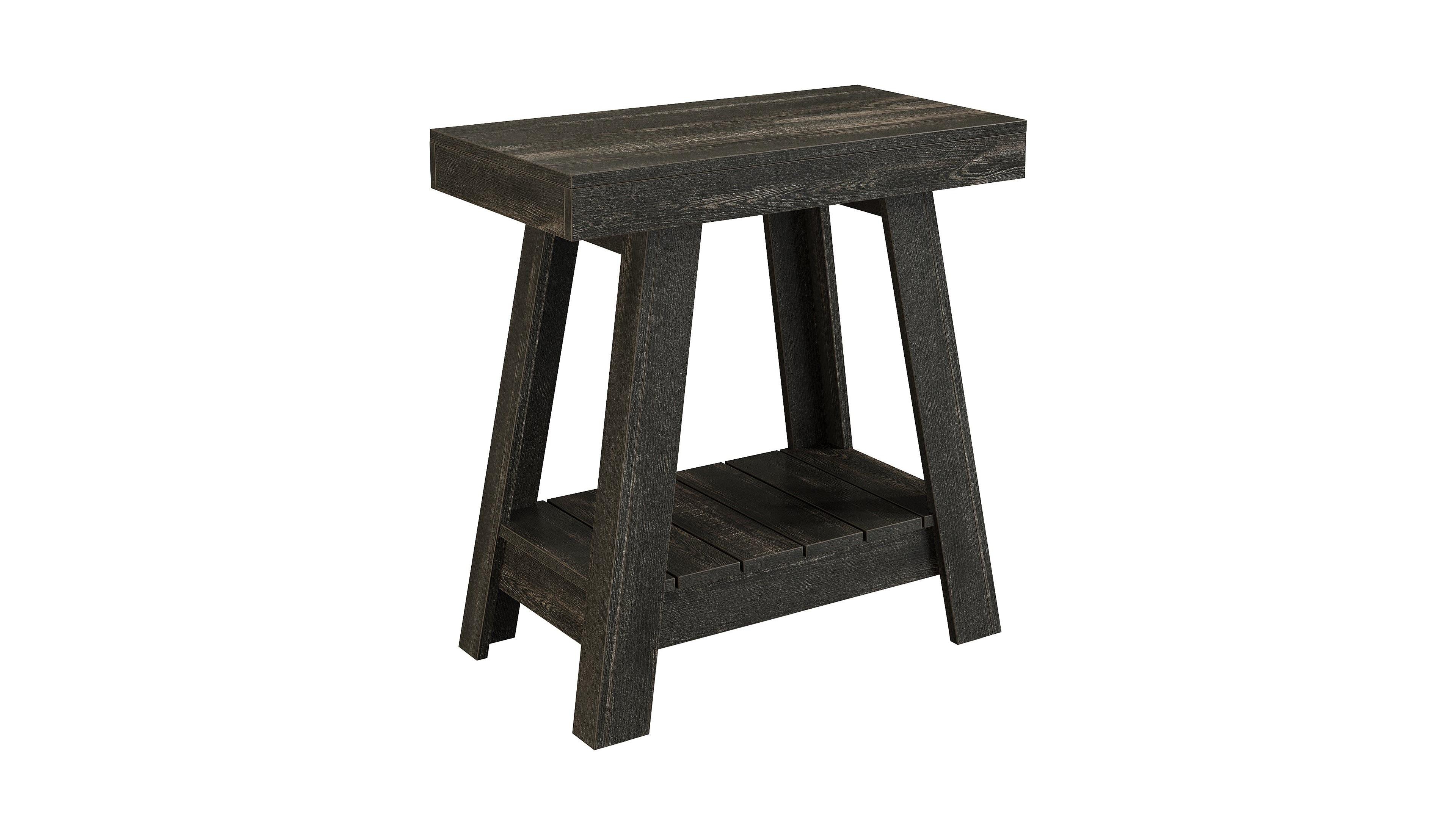 Slickblue 2-Tier Slim End Table with Storage for Sofa