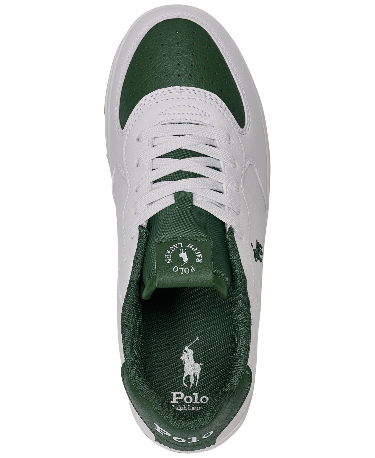 Кроссовки Polo Ralph Lauren Masters Court Lifestyle Sneakers from Finish Line для мальчиков, цвет: Белый — фото 5