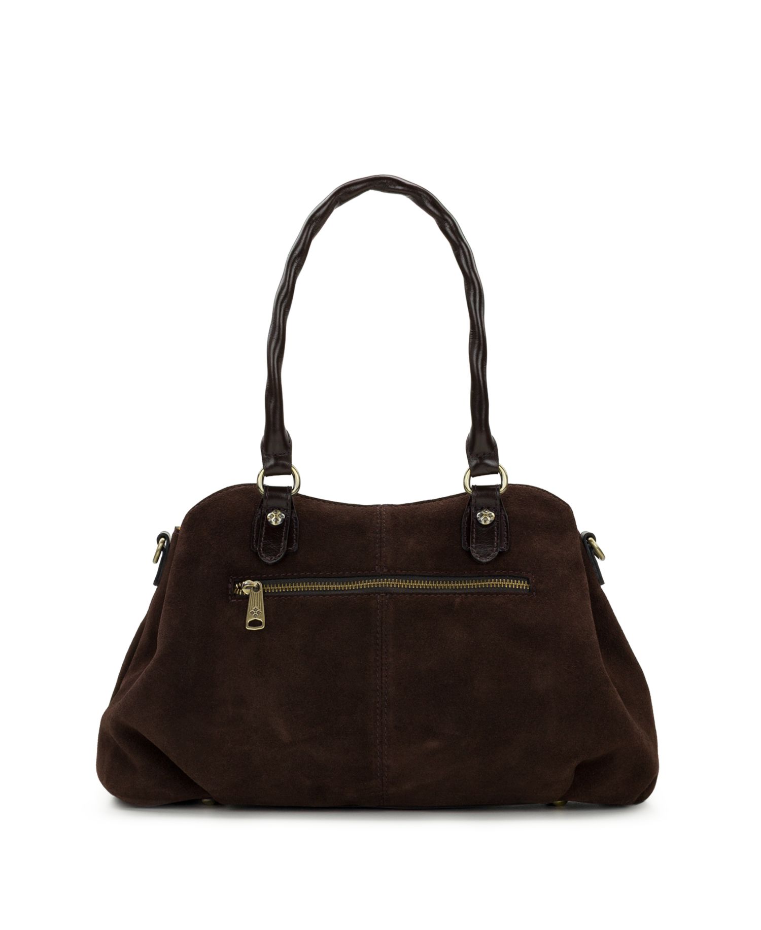 Johanne Medium Suede Satchel Handbag