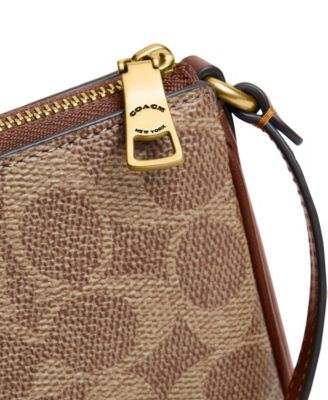 Plaza Small Signature Canvas Slim Shoulder Handbag thumbnail 5