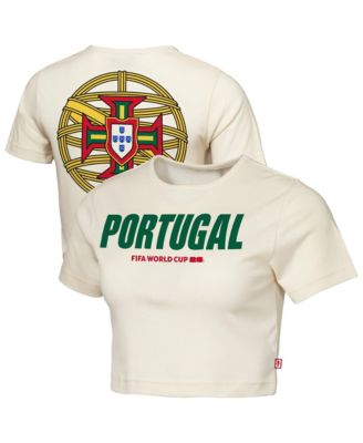 Women's Natural Portugal FIFA World Cup 2026 Elote Squad Cropped T-Shirt