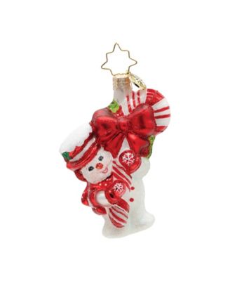 3" Snowy Retro Cheer Gem Ornament