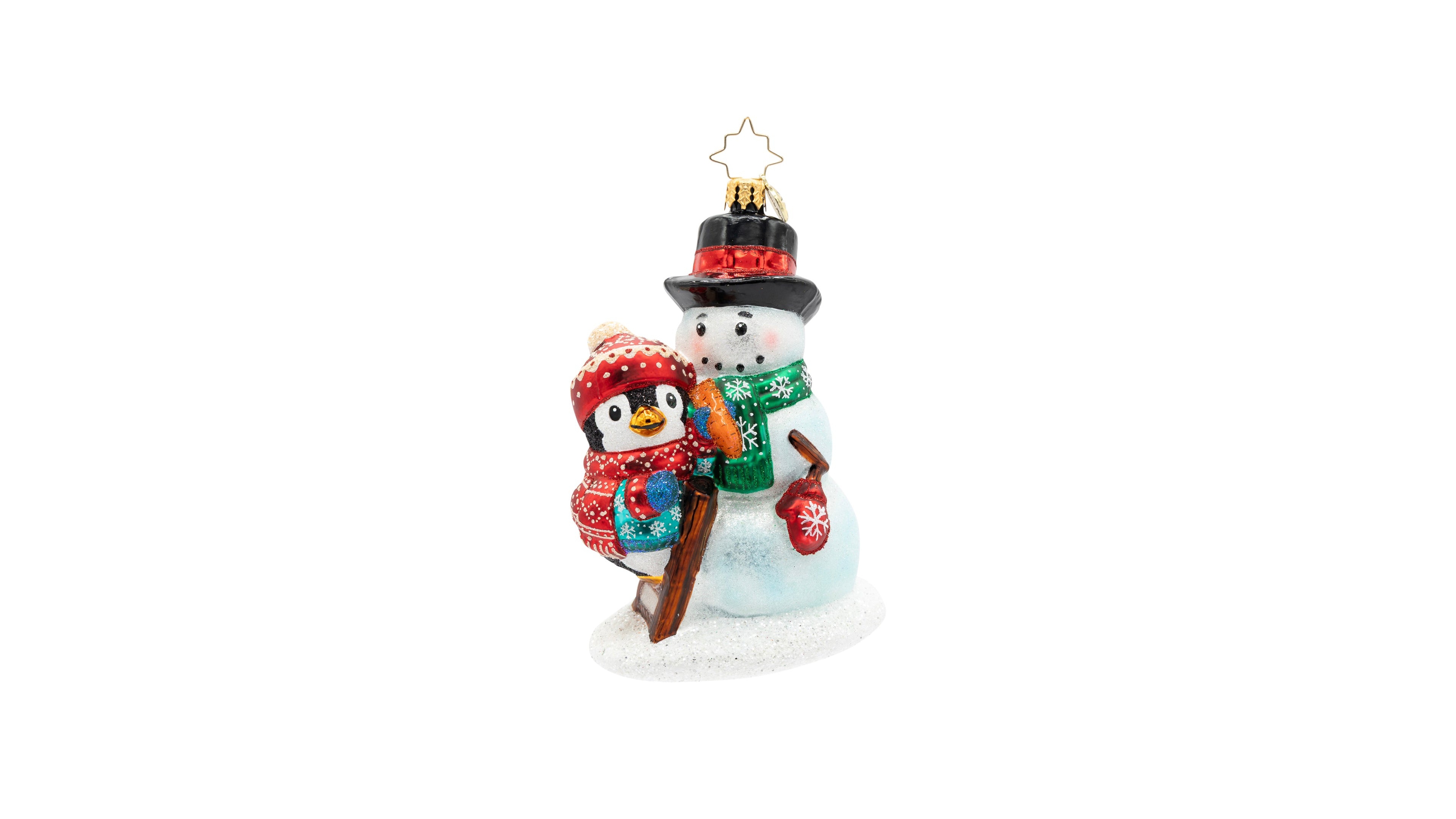 Christopher Radko 5" A Flurry of Friendship Ornament