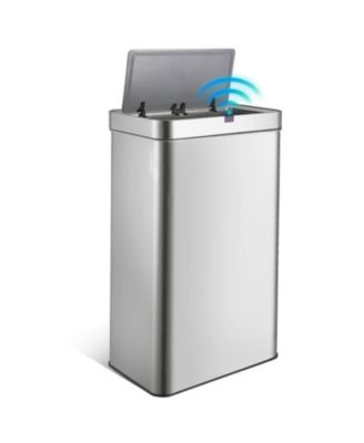 18-Gallon Extra Large Motion Sensor Kitchen Trash Can, Stainless Steel Automatic Touchless with Silent Close Lid