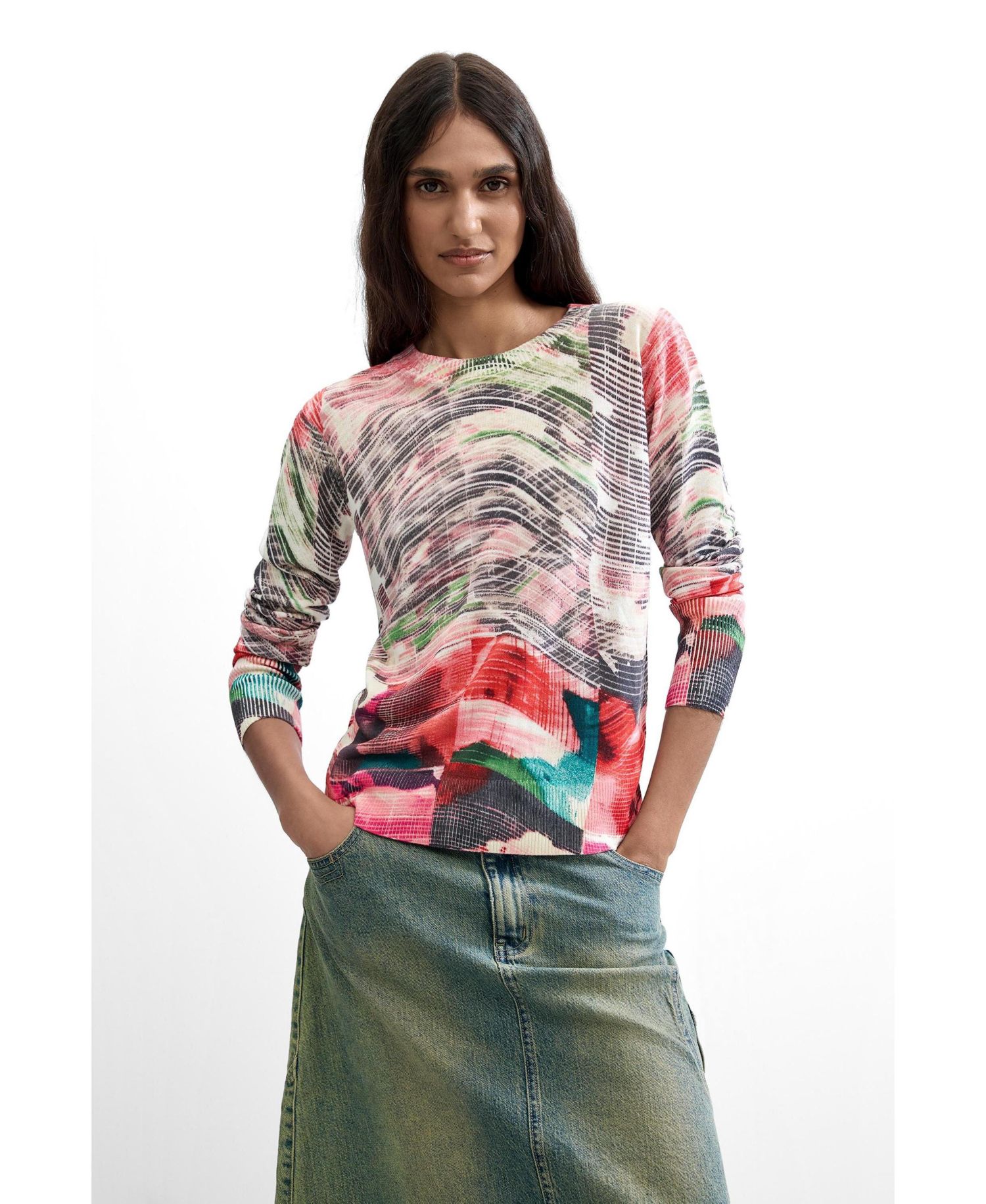 Women's Thin Printed Sweater