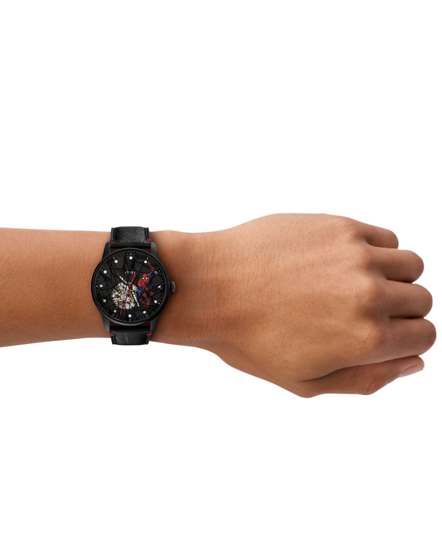Мужские часы Fossil Marvel x Limited-Edition Spider Man Watch 42mm — фото 7