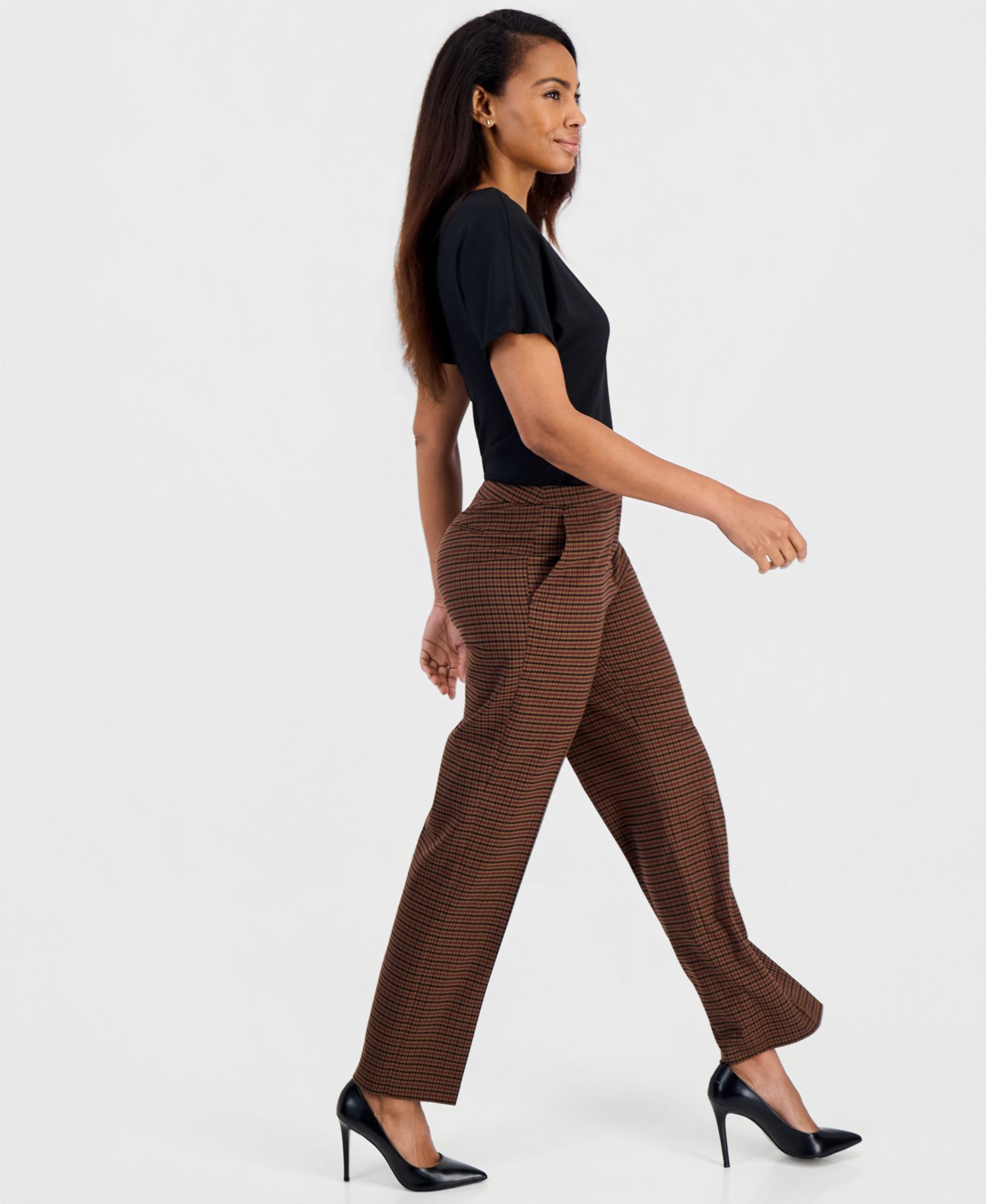 Women's Claire Mid-Rise Straight Trousers
