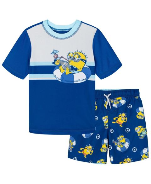 Купальники Minions Boys Swimwear 2-Piece Rash Guard and Swim Trunks Set
