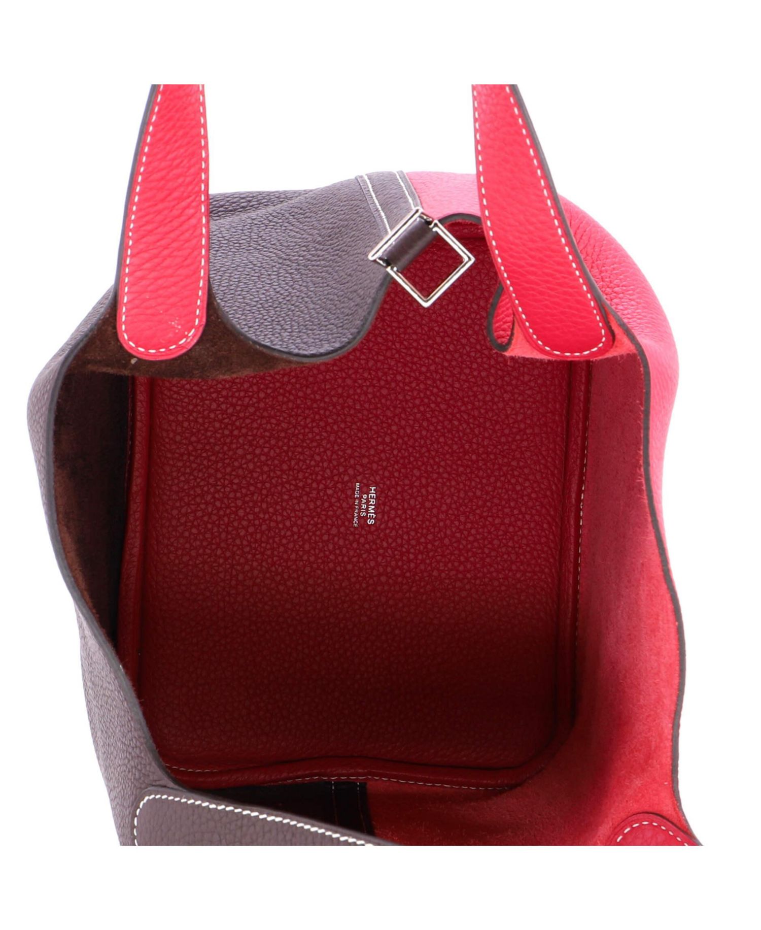 Pre-Owned HERMES MM Picotin Lock Bag Bicolor Clemence