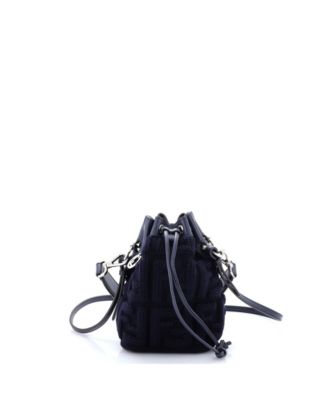 Mini Mon Tresor Bucket Bag Zucca Knit with Leather