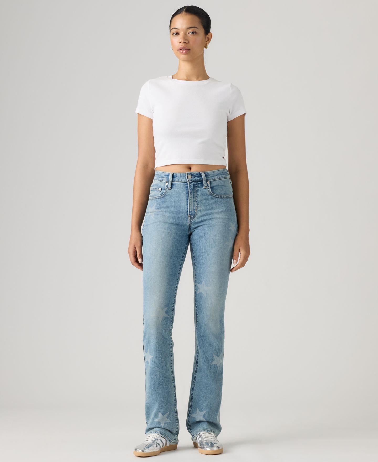 Женские джинсы Levi's Macy's 100th Parade 725 High-Waist Classic Stretch 32" Bootcut, цвет: Retail Therapy — фото 3