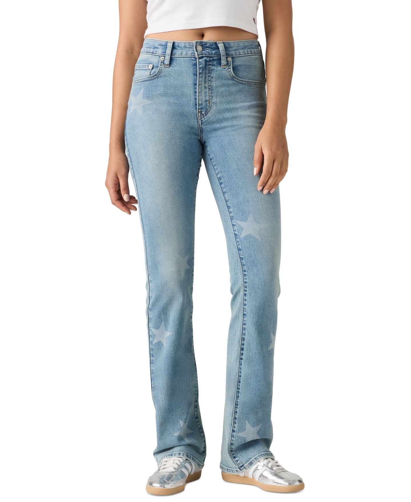 Женские джинсы Levi's Macy's 100th Parade 725 High-Waist Classic Stretch 32" Bootcut, цвет: Retail Therapy — фото 1