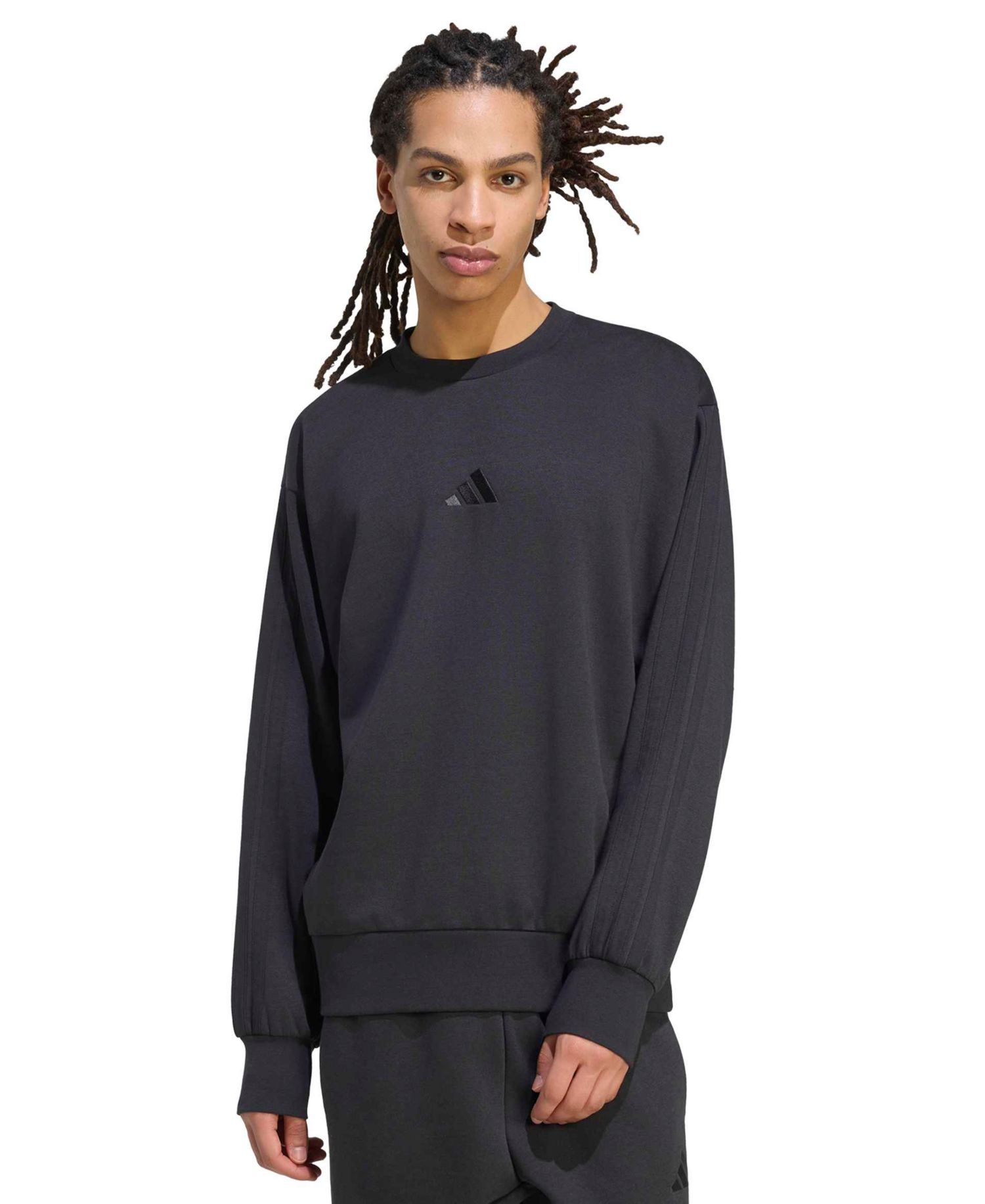 Men's Essentials 3-Stripes Fleece Sweatshirt