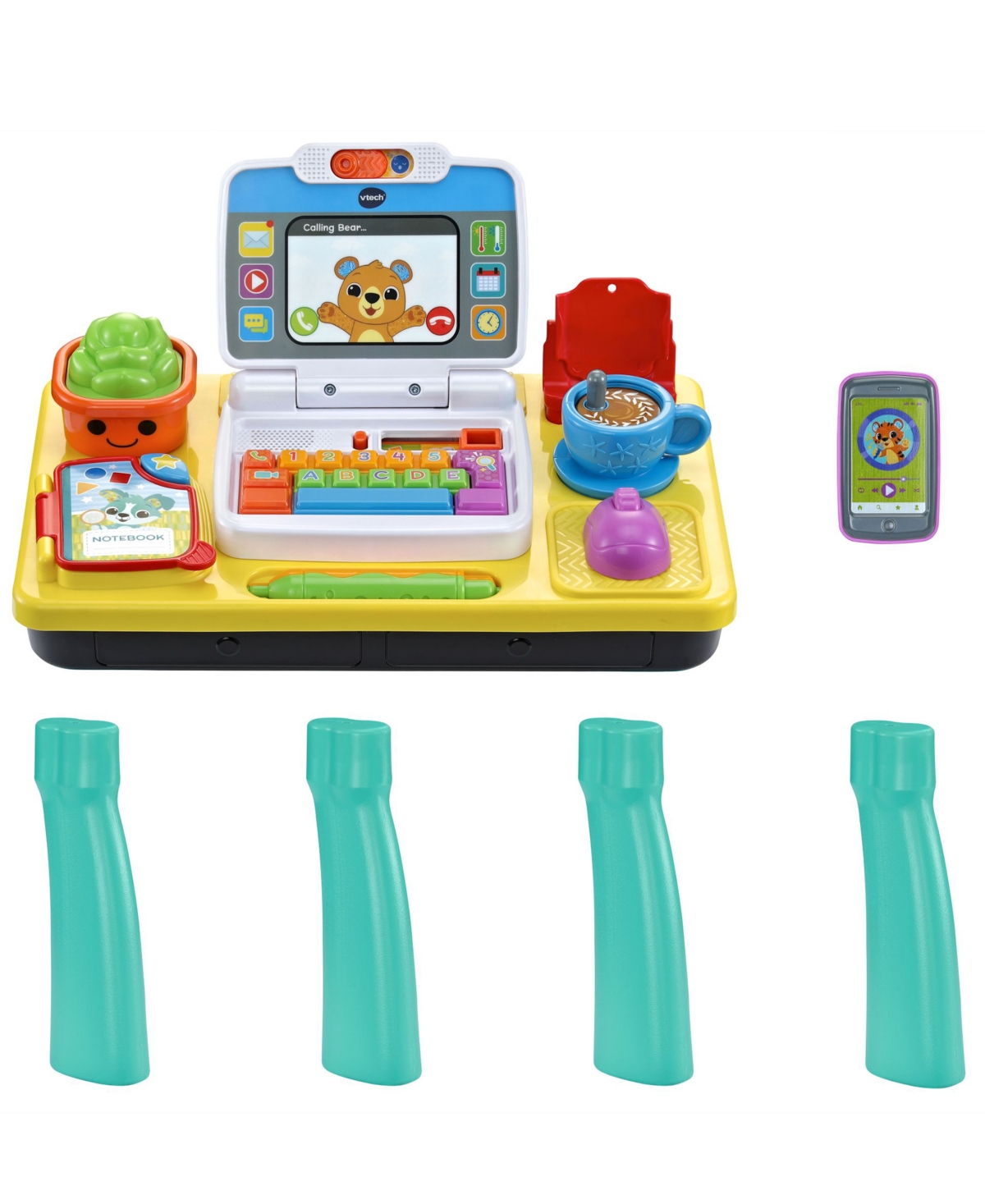 VTech Little Ceo Learning Desk Interactive Role-Play Learning Toy with Letters, Numbers & Music, Ages 9–36 Months