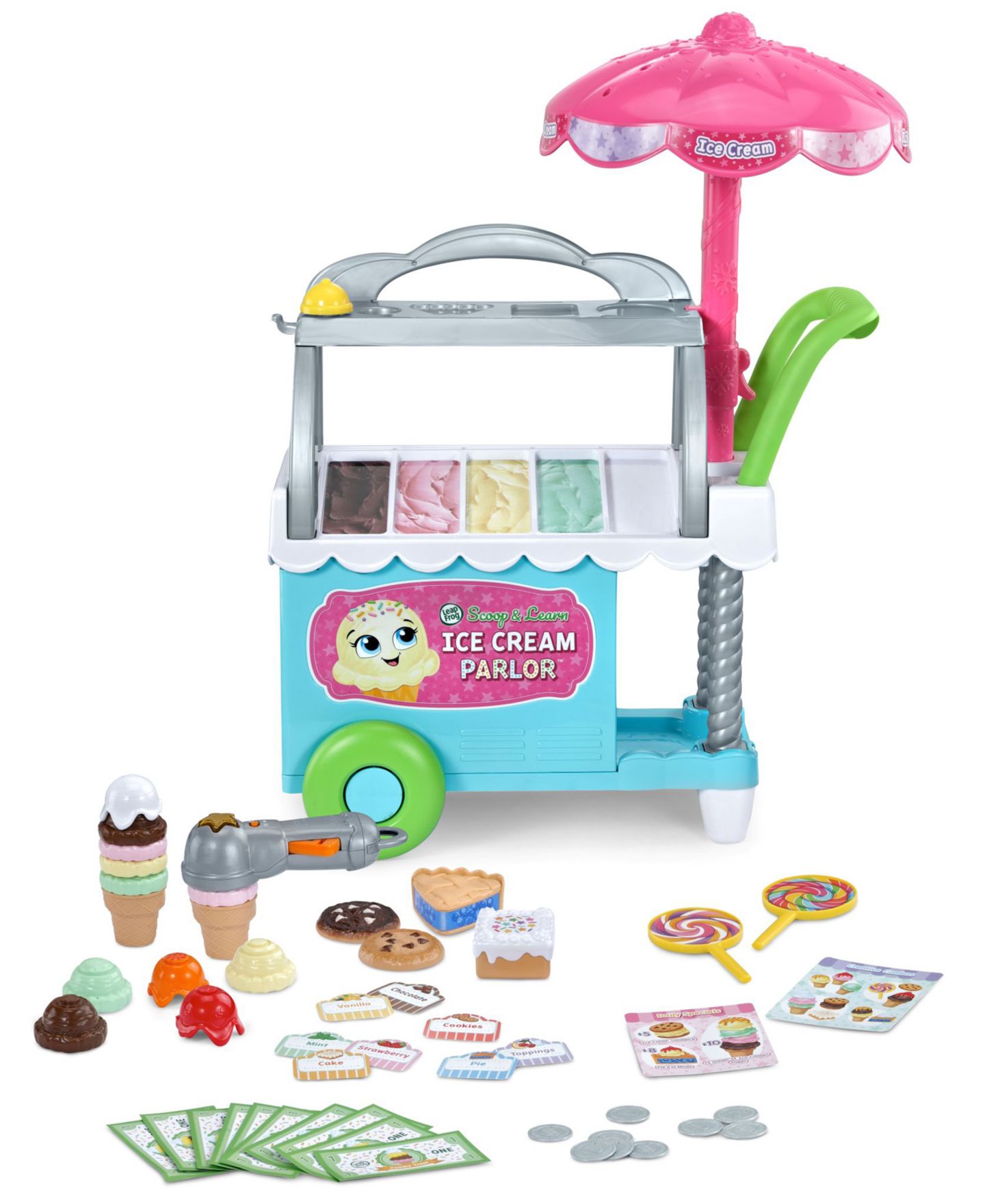 Детский игровой набор Leapfrog Scoop & Learn Ice Cream Parlor Magic Scooper 50+ Accessories Playset, Ages 3+ — фото 5