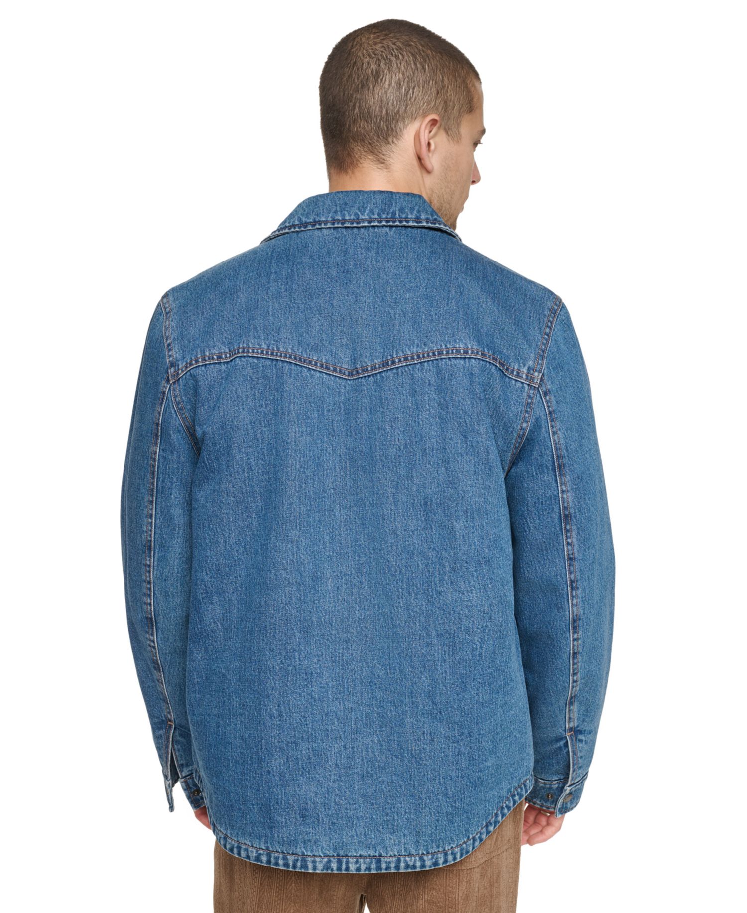 Men's Denim Filled Shacket