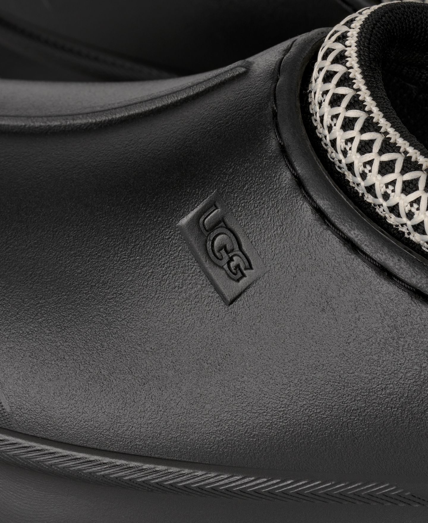 Женские сабо UGG® Tazz Molded Slip-On, цвет: Чёрный — фото 9