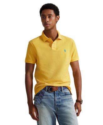Men's Custom Slim-Fit Mesh Polo Shirt