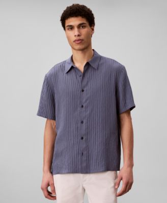 Men's Yarn-Dyed Stripe Classic-Fit Shirt