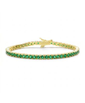 Exquisite 3MM Cubic Zirconia Slim Radiant Tennis Bracelet