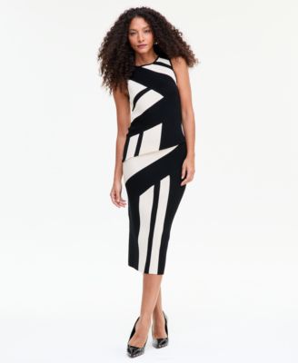 Women's Asymmetrical-Hem Tank & Midi Skirt