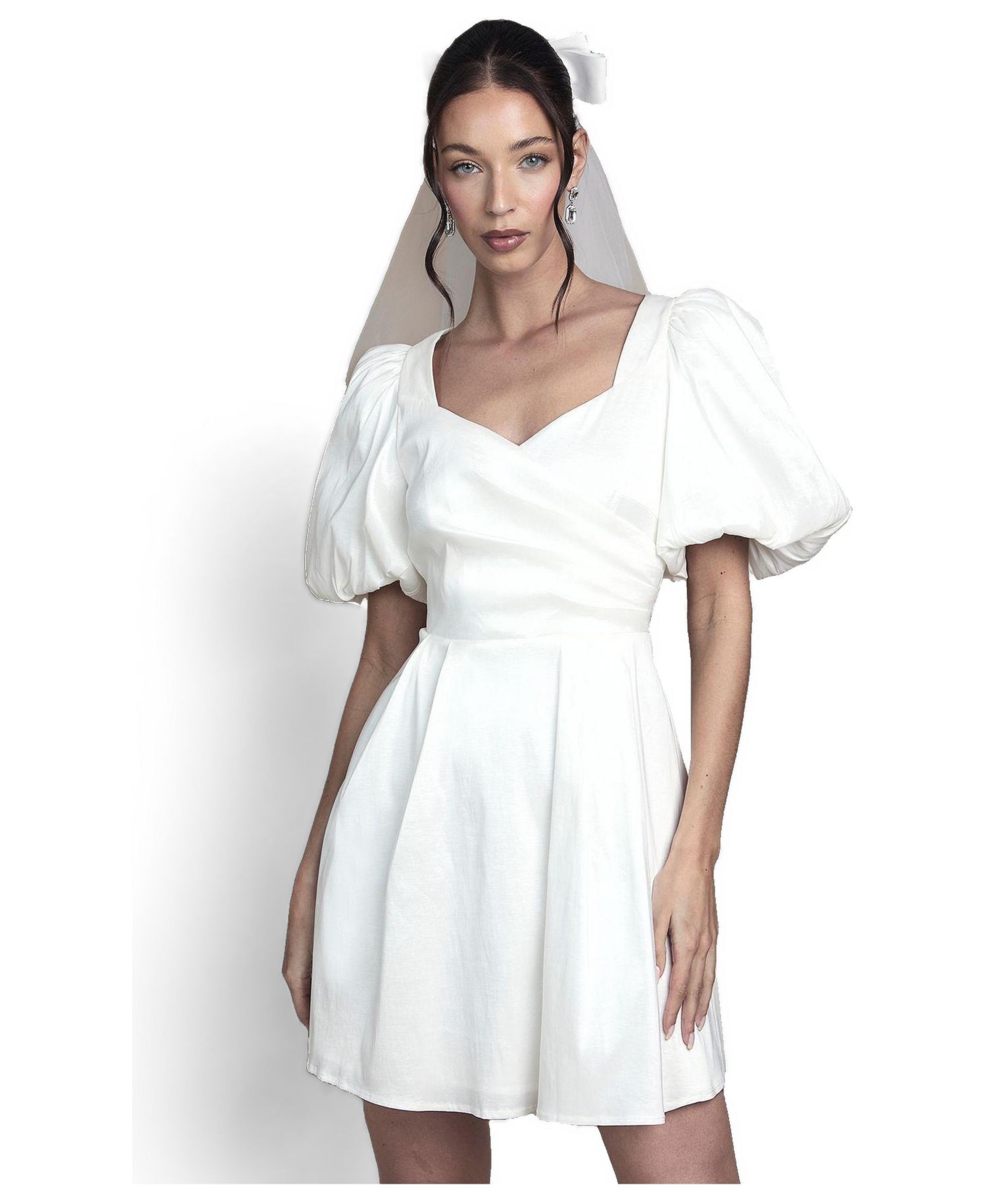 Women's Puff Sleeve Mini Dress
