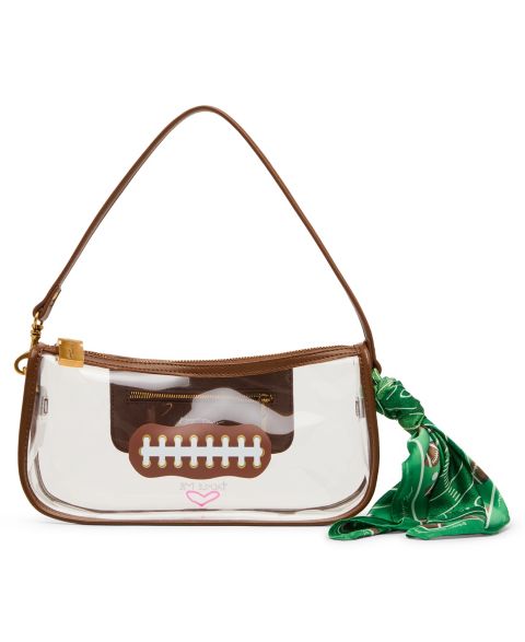 Betsey Johnson Miss Touchdown Clear Shoulder Handbag