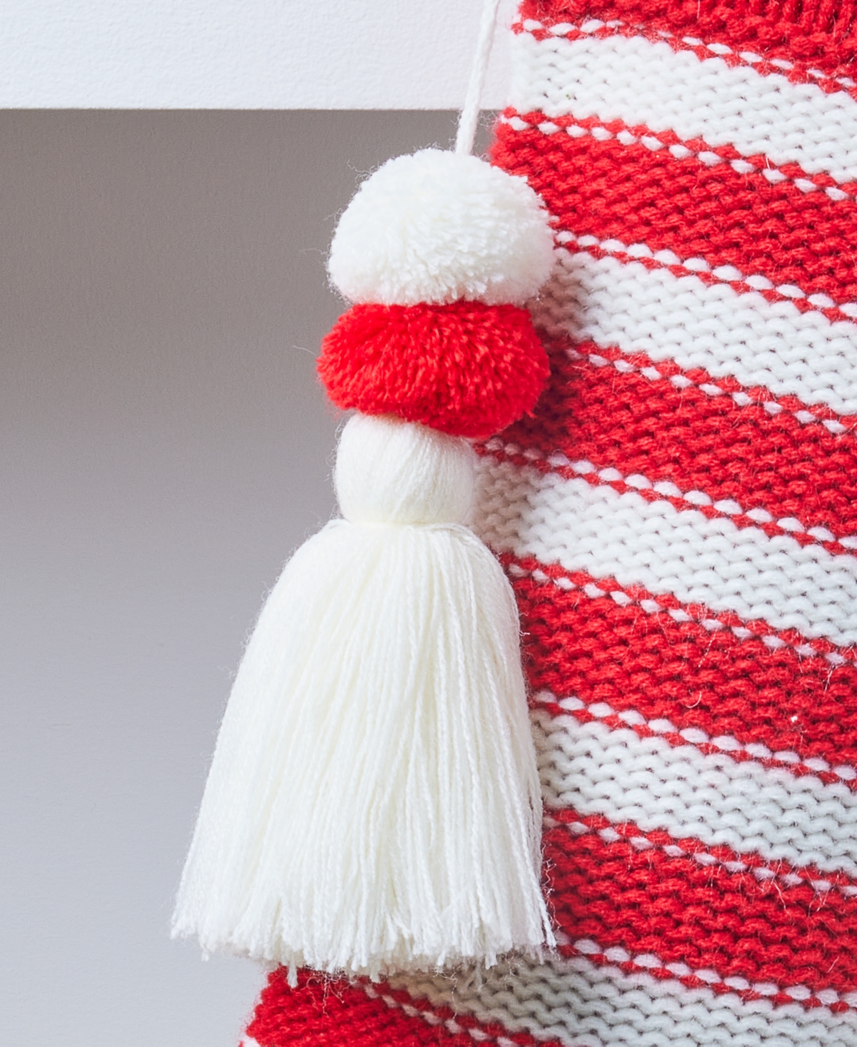 Holiday Lane Heritage Striped Christmas Stocking, Macy's Exclusive