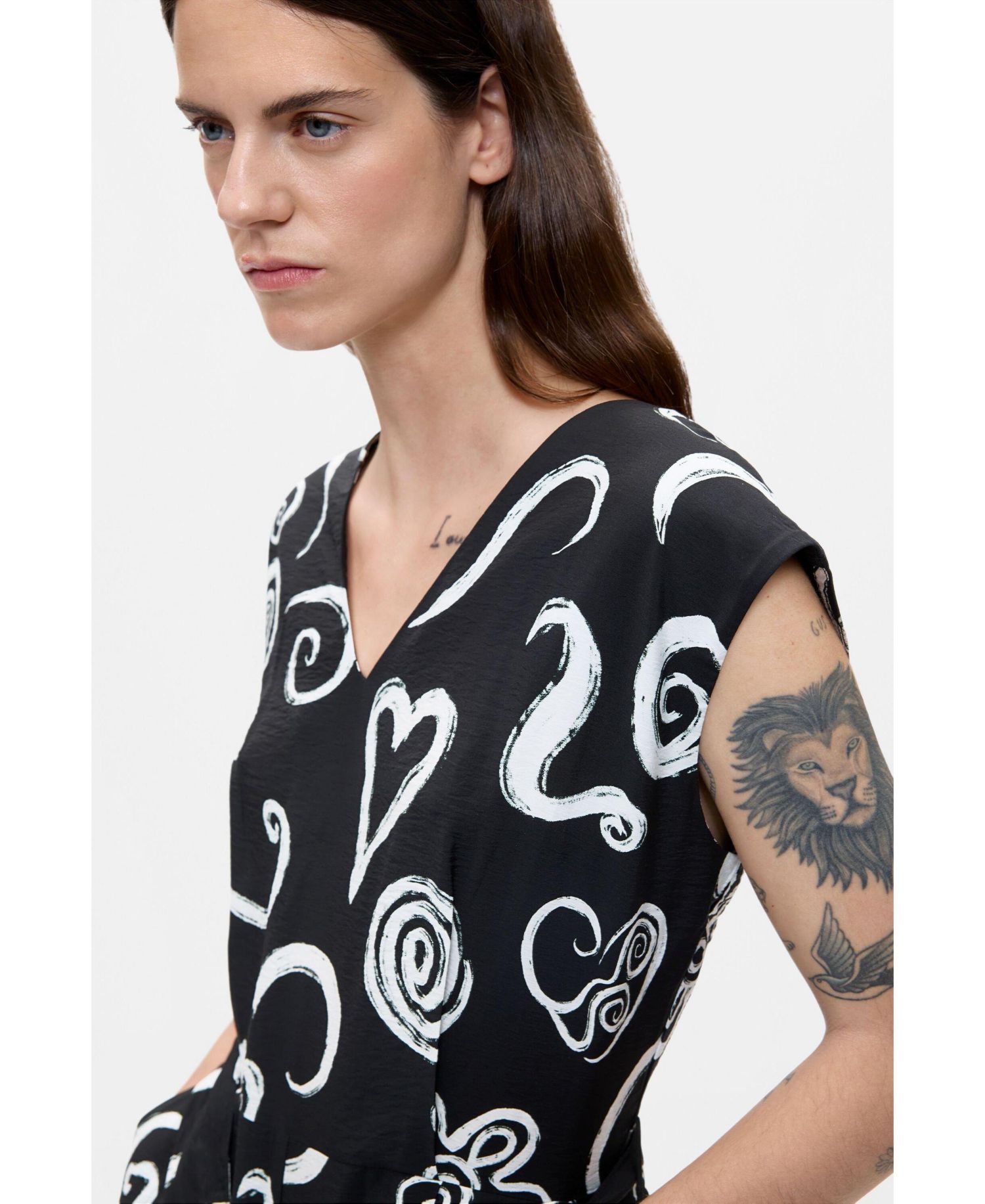 Women's Printed Letter Jumpsuit