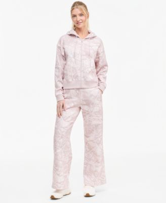 Women's ESS Camo Wide-Leg Fleece Sweatpants