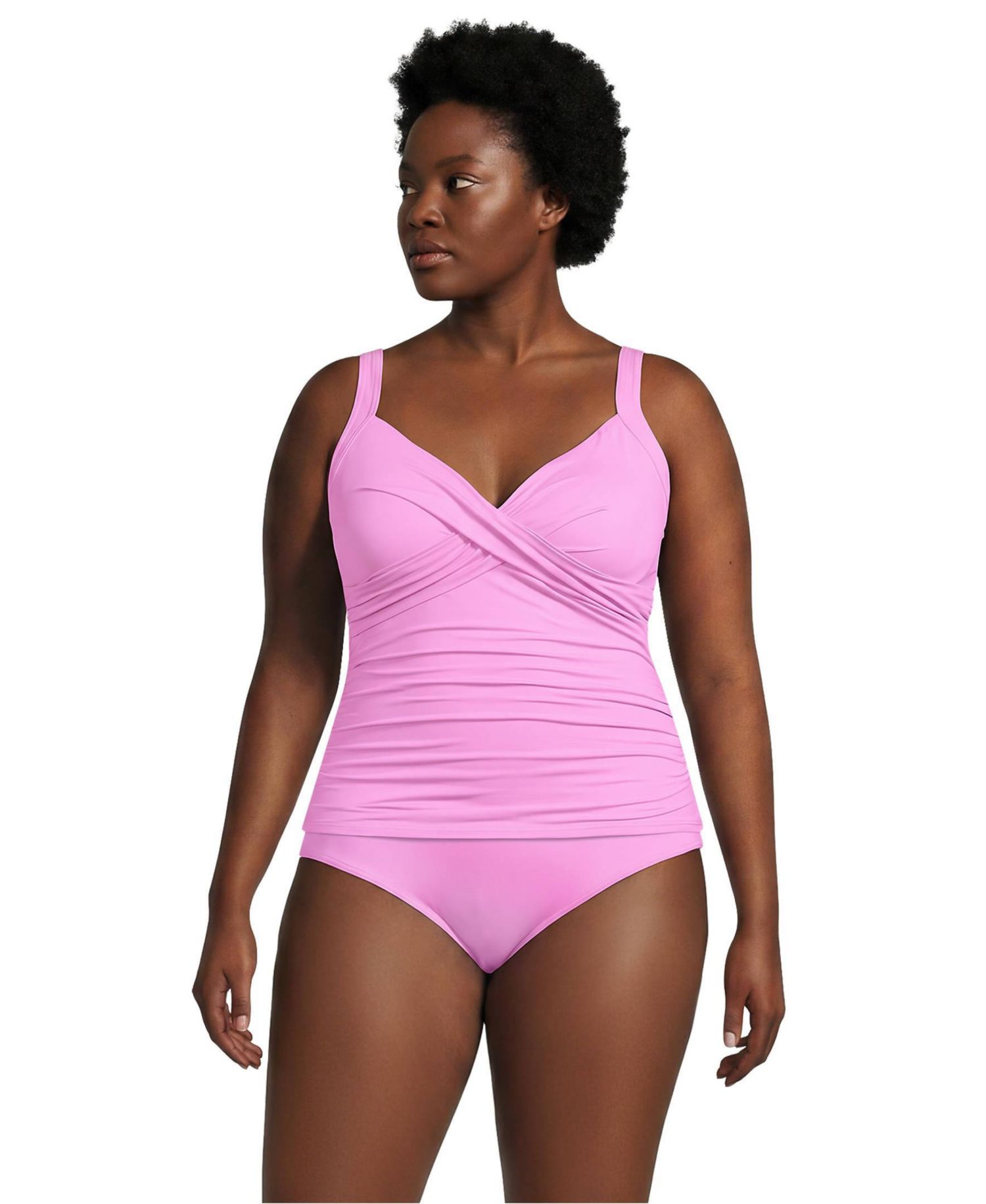 Women's Sweetheart Wrap Underwire Tankini Top