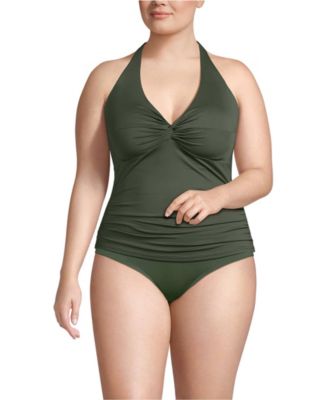 Women's Twist Halter Tankini Top