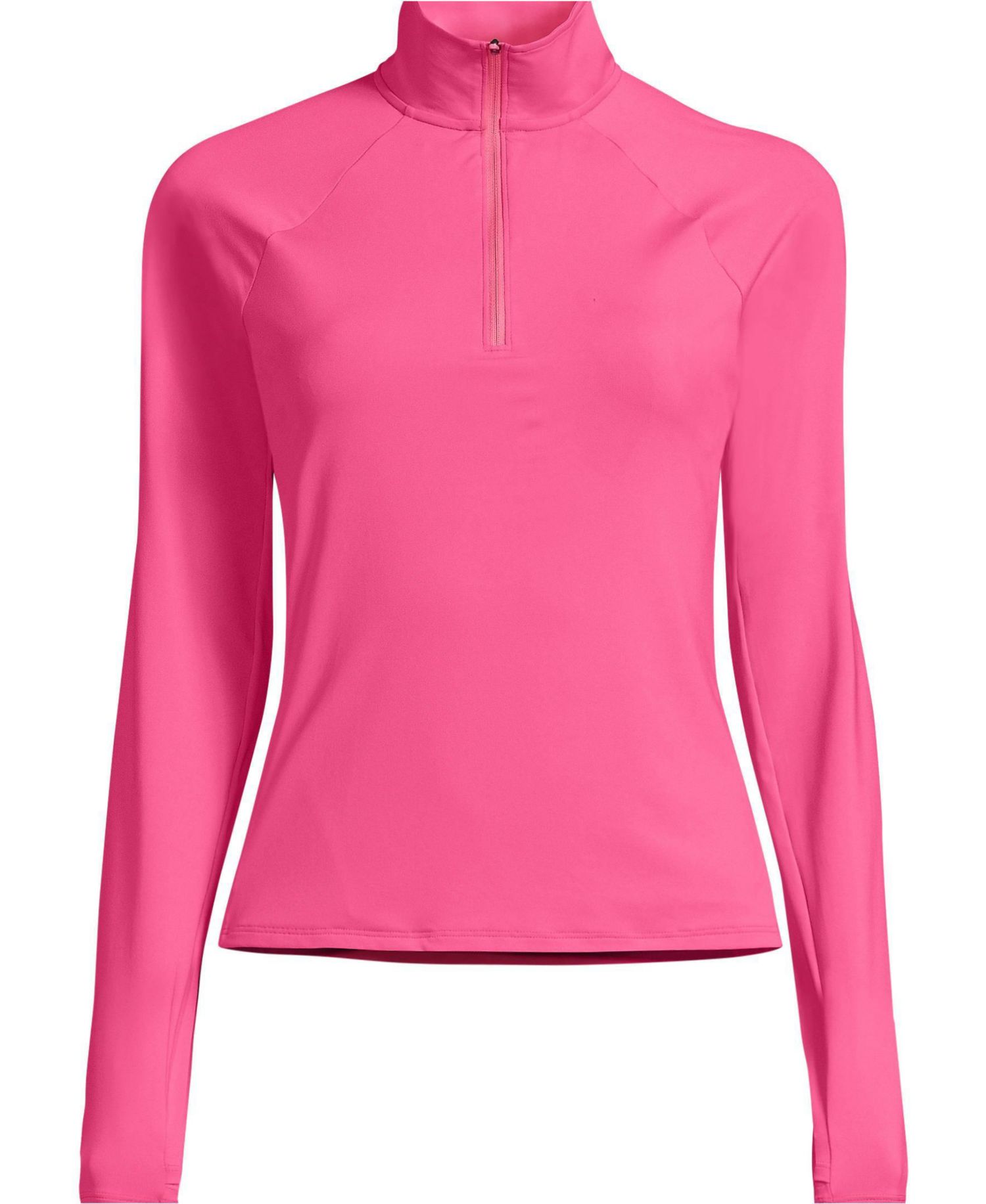 Women's Long Torso SunShade UPF 50 Quarter Zip Rash Guard
