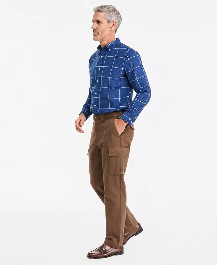 Men's Wide-Fit Dobby Stripe Cargo Pants, Macy's Exclusive - thumbnail 4