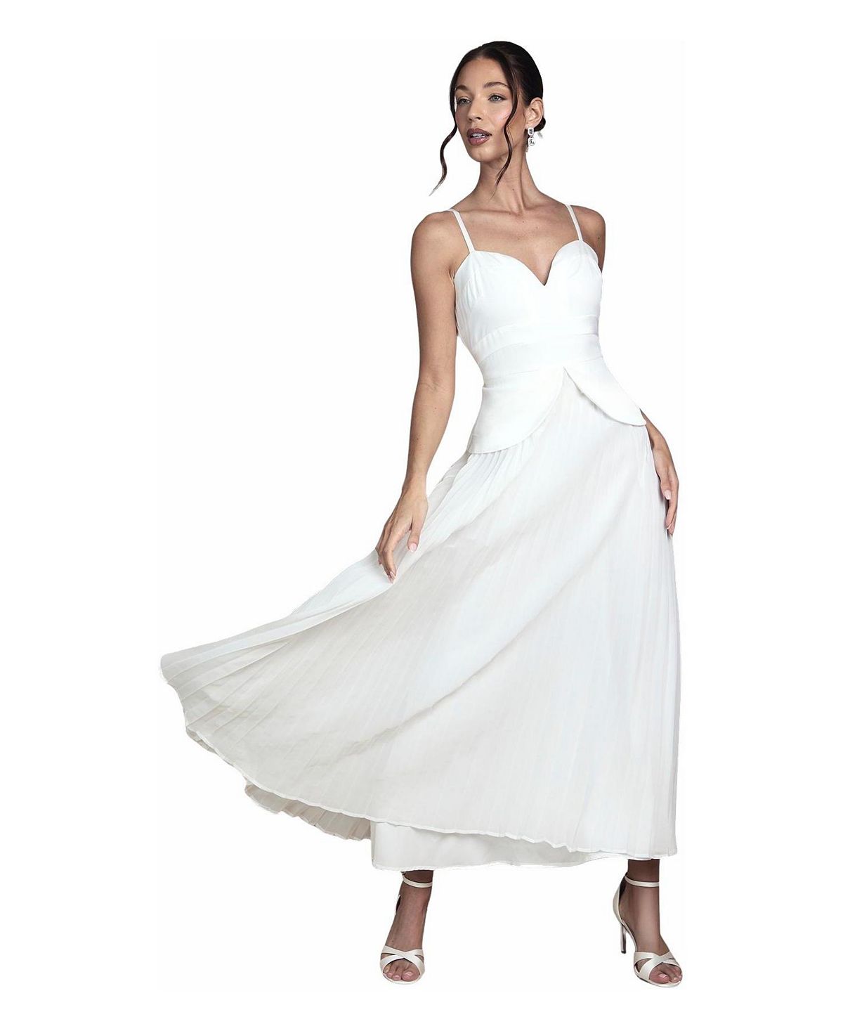 Coast Women's Strappy Crepe Maxi Dress view 1 — MAYCSS fashion products
