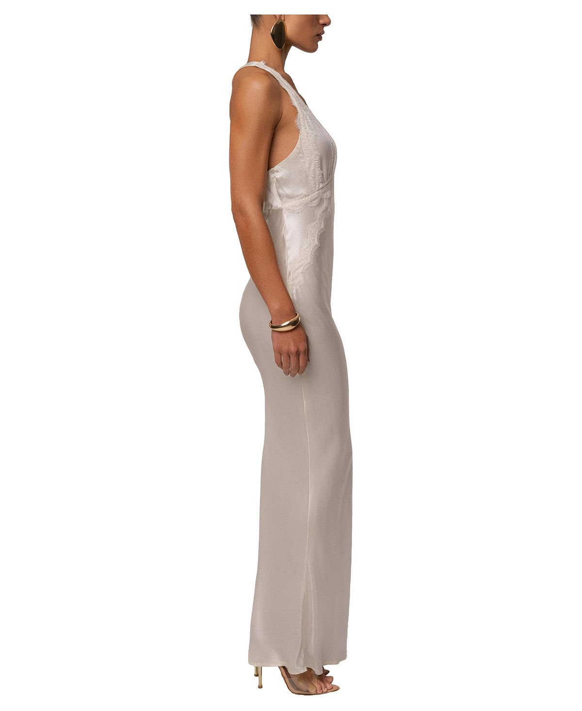 JLUXLABEL Women's Satin Evenings Maxi Dress view 2 — MAYCSS fashion products